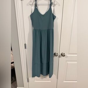 Athleta Teal Maxi Dress